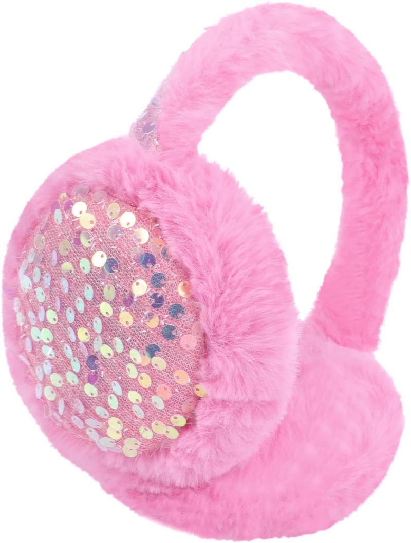 BUTITNOW Kids Knit Earmuffs Soft Plush Comfortable Winter Outdoor Ear Warmers for Boys Girls Age 4-16 Years - Image 1